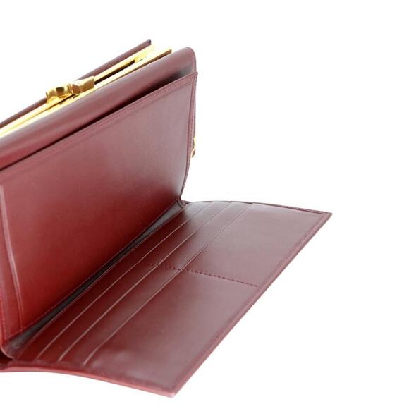 Cartier Embossed Leather Logo Bi-fold Organizer Wallet CR-1201P-0003 - Picture 9 of 10